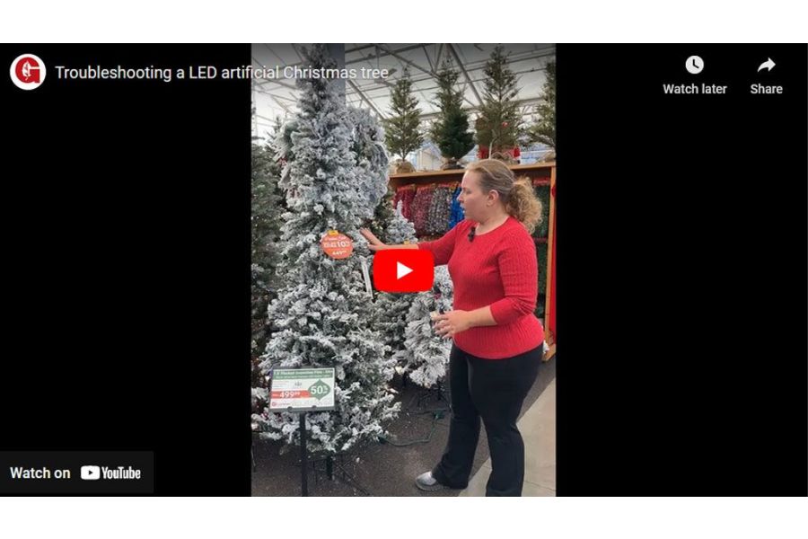 VIDEO: Troubleshooting a LED Artificial Christmas Tree