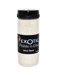 Exotic Pebbles & Glass Decor Sand White, 1.65 lbs