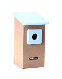 Birds Choice, Eastern Bluebird House In Taupe And Blue