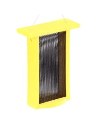 Birds Choice, Tall Finch Bird Feeder in Yellow Recycled Plastic