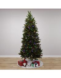 Minnesota Natural Fraser Fir Slim with Dual LEDs, Gabriel Tree® Artificial Christmas Tree