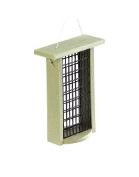 Birds Choice, Suet Feeder for Two Cakes in Green Recycled Plastic