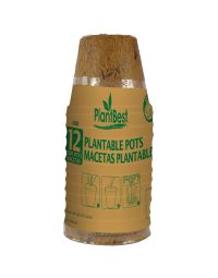 Plant Best 2.50" Biodegradable Coconut Coir Pot, 12 Pack