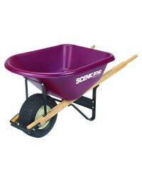 Scenic Road Single Wheel Wheelbarrow, 6 cu. ft.