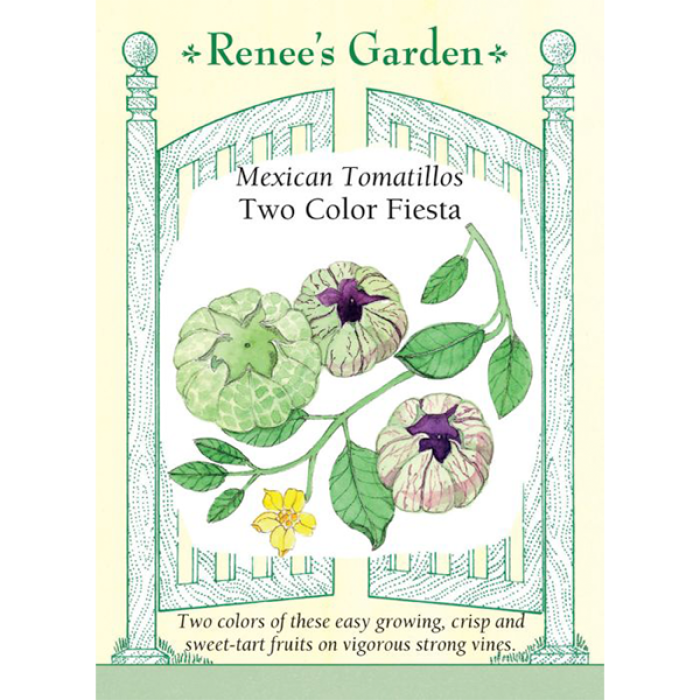 Renee's Garden, Tomatillo, Mexican Tomatillos Two Color Fiesta, ~ 135 ...