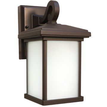 OneSync Landscape 120V Bronze Square Decorative Lantern, 11"