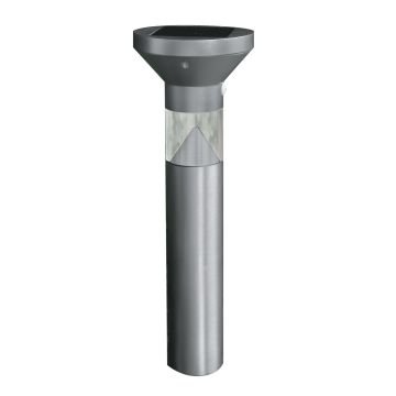 OneSync 12 in. Solar Bollard, Nickel