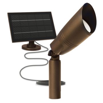 OneSync High Output LED Solar Spotlight, Bronze