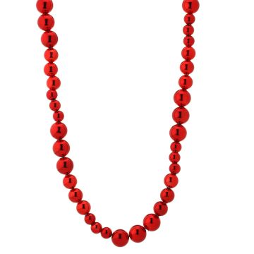 Regency Vp Shiny Mix Ball Red Garland 6'