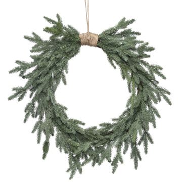 Regency Fir Heart Shaped Artificial Wreath with Jute 24IN