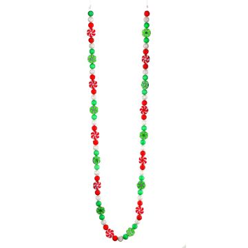 Regency Peppermint/Ball Garland, 72"