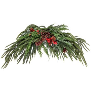 Regency 36" Real Touch Mixed Evergreen W/Berry Swag