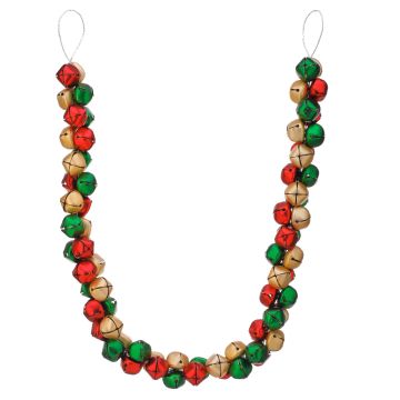 Regency Solid Jingle Bell Garland, 48"