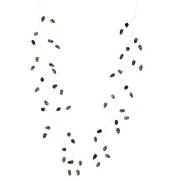 Regency Mini Glitter Pinecone Garland, 60"