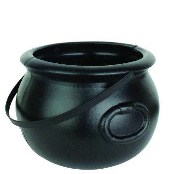 Union Products Cauldron with Handle Halloween Decor, 8 inches