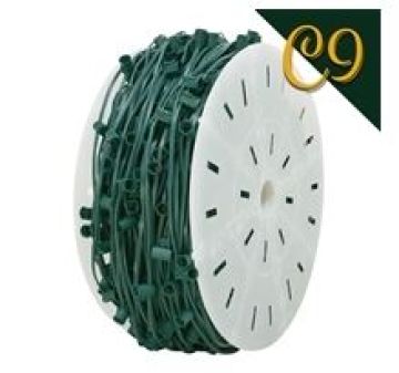 Holiday Bright Lights SPT-1 C9 1,000' Green Cord 15" Spacing