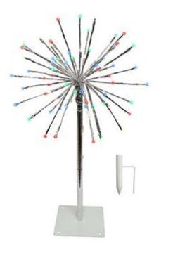 Holiday Bright Lights LED 3-in-1 16" Connectable Radiant Blast Multi with Silver