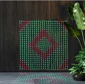 Holiday Bright Lights LED, RGB Curtain 4x4FT