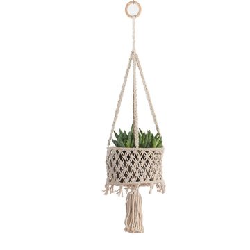 Primitive Planters Hanging Utility Basket, Cotton