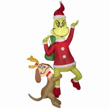 Gemmy, Inflatable Grinch with Max