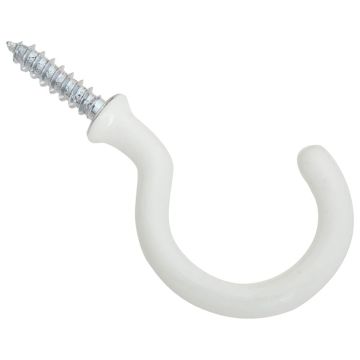 National Hardware Outdoor Hook White, 1/2 in L