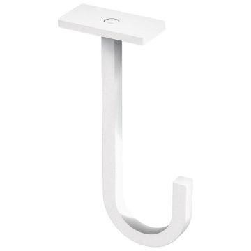 National Hardware Extended Ceiling Hook White, 5"