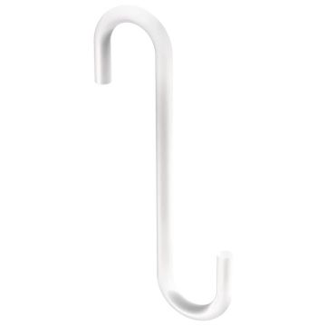 National Hardware Modern S Hook White, 4 3/4"