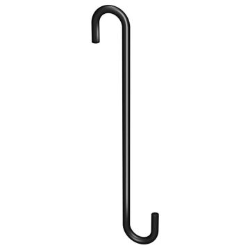 National Hardware Modern S Hook Black, 8"