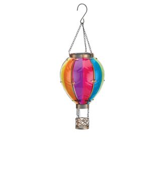 Regal Art & Gift, Hot Air Balloon Solar Lantern, Rainbow, Small