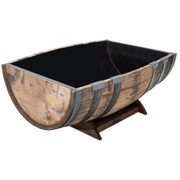 Real Wood, Wine Barrel Garden Planter