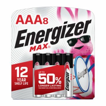 ENERGIZER Max, AAA Batteries, Triple A Alkaline Batteries, 8-Pack   