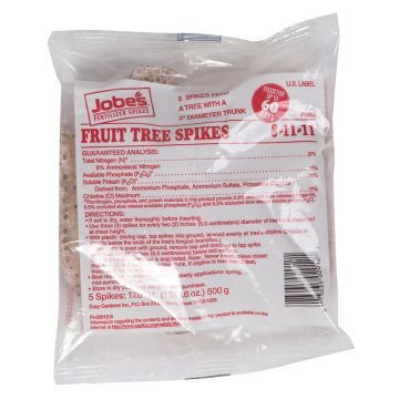 Jobe's, Fruits & Citrus 8-11-11 Fertilizer Spikes, 5 spikes