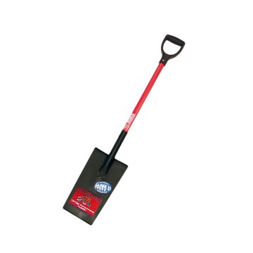 Bully Tools 12-Gauge Edging  Steel Garden Spade Fiberglass Handle