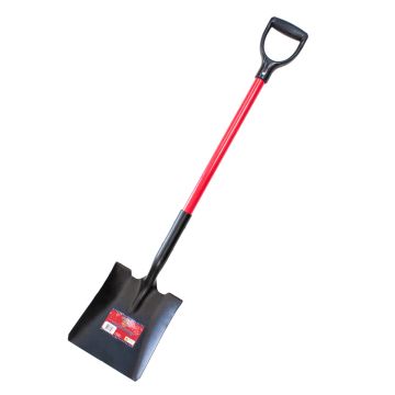 Bully Tools 82520 Fiberglass D-Grip Dowel 14-Gauge Square Point Shovel