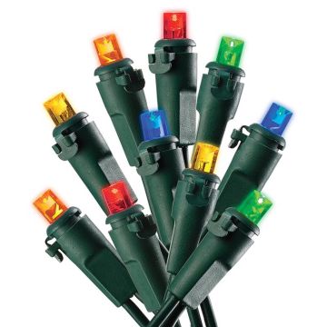 Celebrations LED, 5MM Micro Multi Steady Green Cord, 100L/25FT