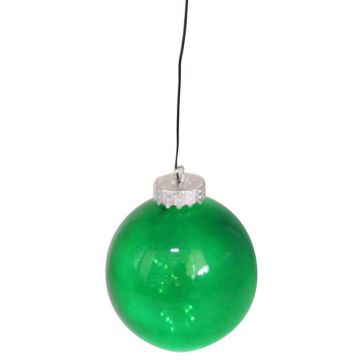 Celebrations LED, Light-Up Ornament Green Battery Operated, 4.5"