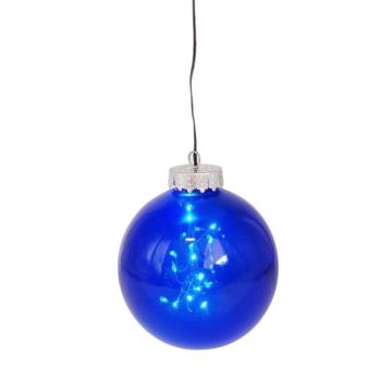 Celebrations LED, Light-Up Ornament Blue Battery Operated, 4.5"