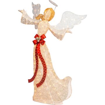 Celebrations Incandescent Lighted Angel 5 ft. Yard Decor