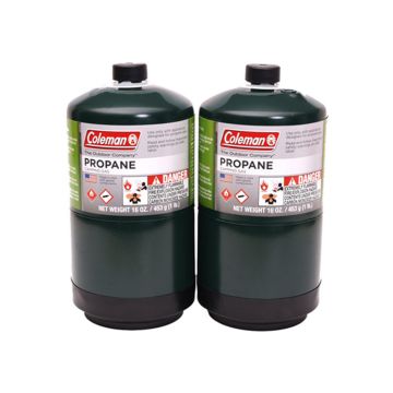 Coleman Propane Camping Cylinder, 16-oz., 2-Pk