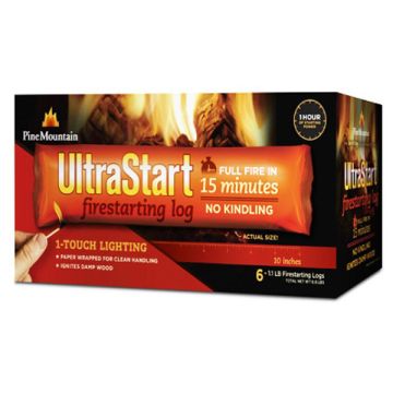 PINE MOUNTAIN, UltraStart FireStarter Log, 10-In., 6-Pk.