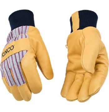 Men's Linded Premium Grain Pigskin Leather Palm Gloves