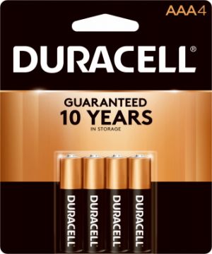 DURACELL 4-Pack AAA Alkaline Batteries  