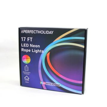 Perfect Holiday 17 FT LED Neon Rope Lights - RGB