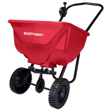 Earthway 2030 Commercial Broadcast Spreader with Poly Tires, 65 lbs