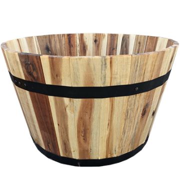 Avera, Round Barrel Planter, 21"