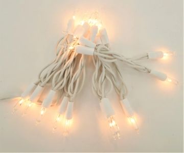 Tremont Floral, 20 Mini Electric Lights with White Cord and Clear Bulbs