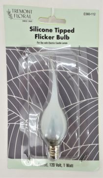 Silicone Bulb, Flicker, 1 Watt, 1 bulb