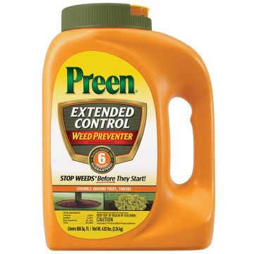 Preen Garden, Weed Preventer Extended Control, 805 sqft Shaker