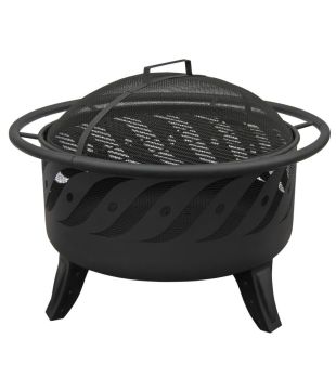 Patio Lights Firewave Black Fire Pit