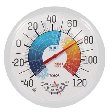 13.25" Wind Chill and Heat Index Thermometer